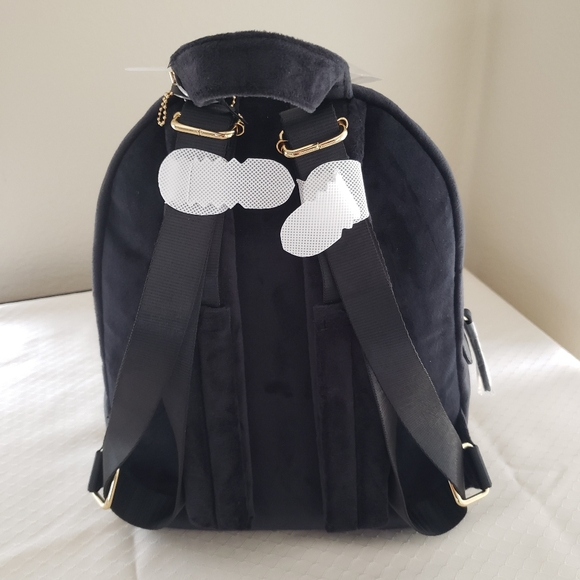 Juicy Couture Velour Black Liquorice Big Spender Mini Backpack NWT main image 9